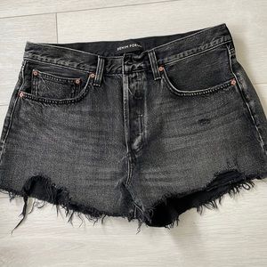 Zara worn black jean short